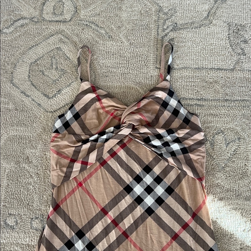 Burberry Tan and Black Plaid Dress - Picture 5 of 9